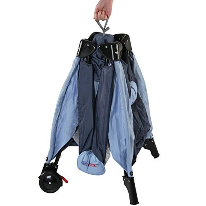 Сгъваема преносима кошара Infantastic Dreaming Sheep 16287450, С играчки и подложка за смяна, 126x67x82cm, Син